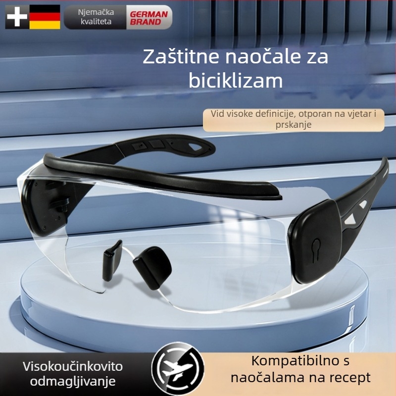 Vjetrootpornu naočale za biciklizam, planinarenje i skijanje, elegantne zaštitne naočale, otporne na prašinu i magljenje, pogodne za nošenje s naočalama, unisex