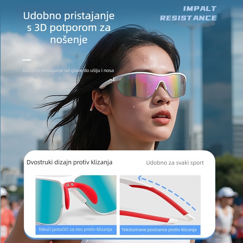 Ženske sportske naočale za trčanje na otvorenom uz UV zaštitu, otporne na vjetar, polarizirane, za maraton