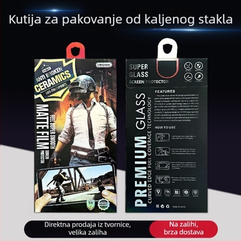 Zaštitno staklo za ekran mobitela u pakiranju kutije s 3D stereo dizajnom, keramički mat završetak