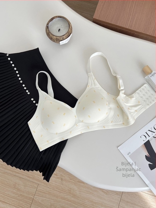 Bezšivna sportska grudnjica u nude boji, push-up, anti-sag, 3/4 košarica, široke naramenice, nježna podrška, plus veličina