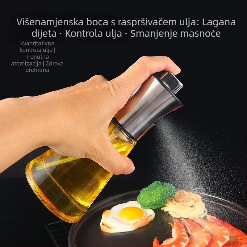 Sprej za ulje od 304 nehrđajućeg čelika za kuhinju, komercijalna uporaba, kontrola masnoće, spremnik za prskanje s tlakom za air fryer