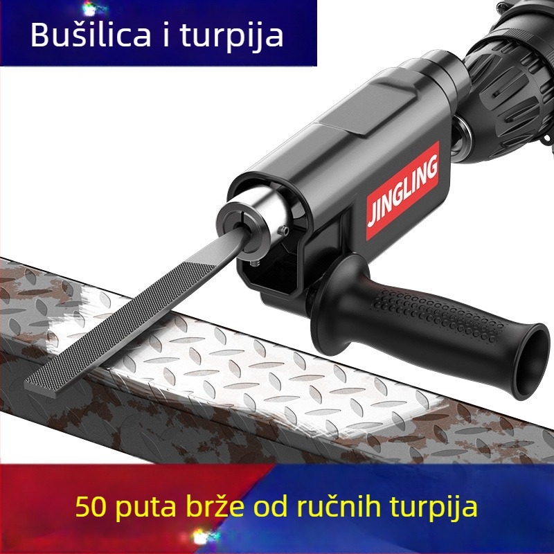 Pretvarač bušilice u električni fajl, kompaktni alat za brušenje, finiširanje i poliranje u drvnoj industriji