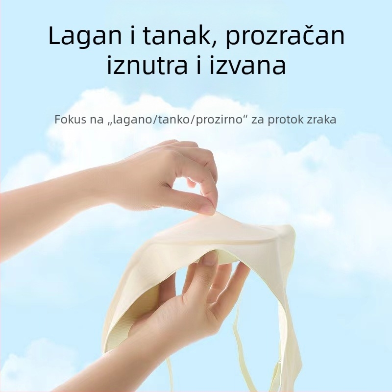 Lagana, prozračni bešavni grudnjak za žene s otvorenim leđima, tanak ljetni model, podrška na gornjem dijelu i push-up.
