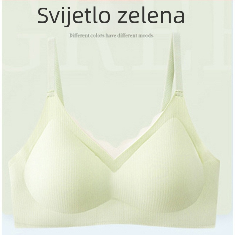 Lagana, prozračni bešavni grudnjak za žene s otvorenim leđima, tanak ljetni model, podrška na gornjem dijelu i push-up.