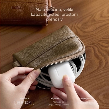 Organizator u obliku školjke za žene, kompaktna mini torbica za kartice, ključeve, ruž i slušalice