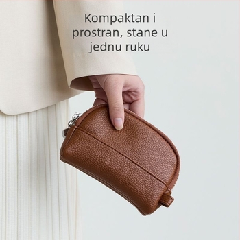 Organizator u obliku školjke za žene, kompaktna mini torbica za kartice, ključeve, ruž i slušalice