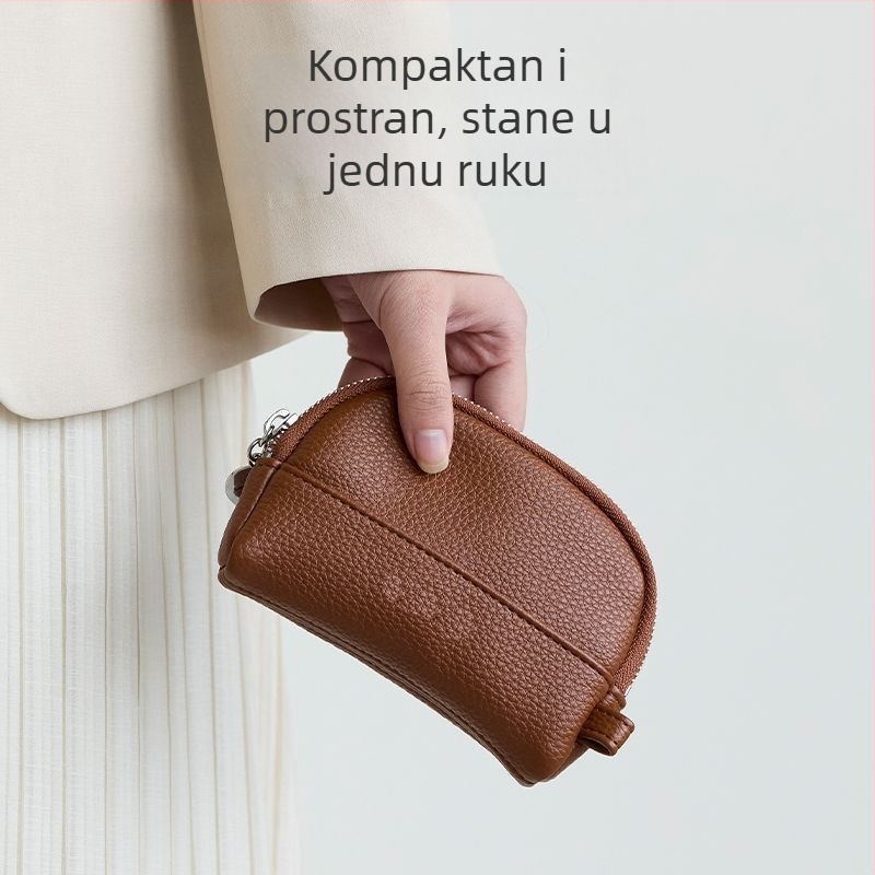 Organizator u obliku školjke za žene, kompaktna mini torbica za kartice, ključeve, ruž i slušalice