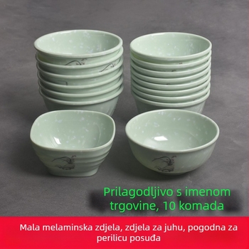 Melaminska mala zdjela za juhu, rižu, kašu i nudle – okrugla posuda za restorane