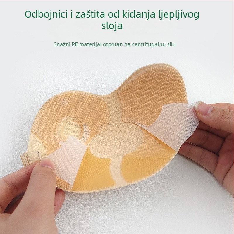 Mango-oblik silikonskih jastučića za grudi s ljepilnim zaštitama za bradavice, podizanje i oblikovanje, idealno ispod vjenčane haljine; prozračan, antibakterijski