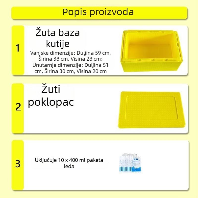 Vanjska kutija za hranu s EPP debelom pjenom