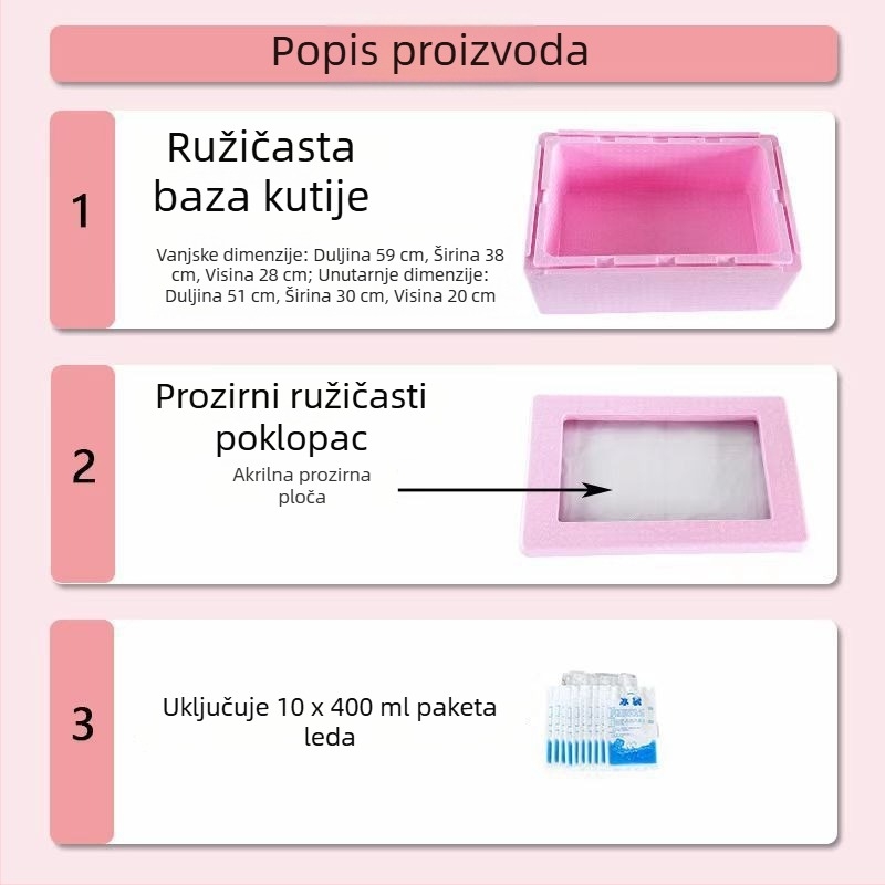 Vanjska kutija za hranu s EPP debelom pjenom