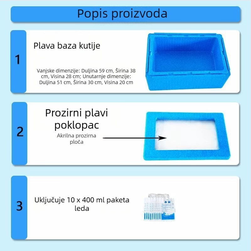 Vanjska kutija za hranu s EPP debelom pjenom