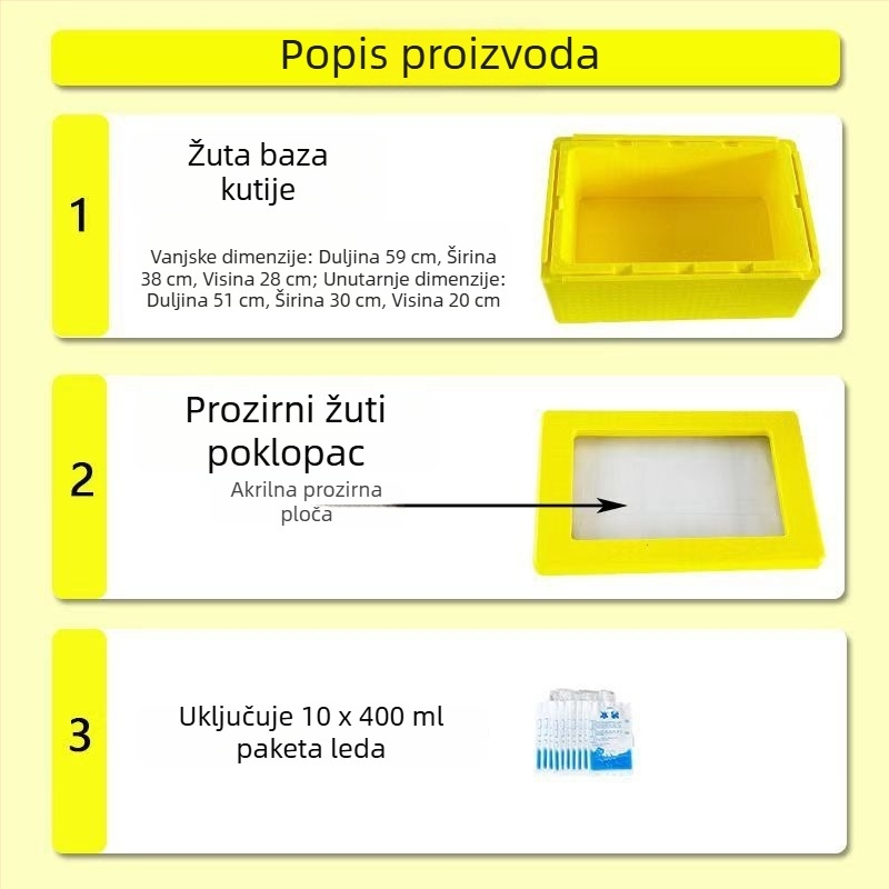 Vanjska kutija za hranu s EPP debelom pjenom