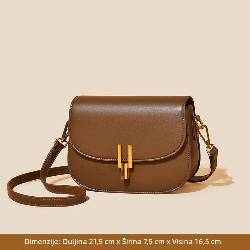 Fansiman ženska crossbody saddle torba - mala veličina, PU koža, polukružni oblik, gradski stil, proljeće-ljeto moda