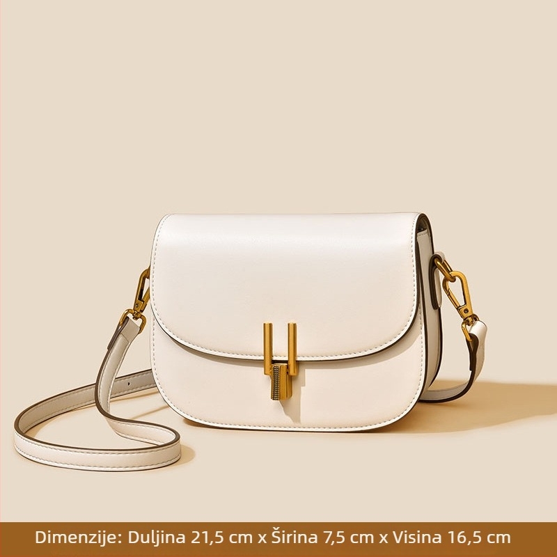 Fansiman ženska crossbody saddle torba - mala veličina, PU koža, polukružni oblik, gradski stil, proljeće-ljeto moda