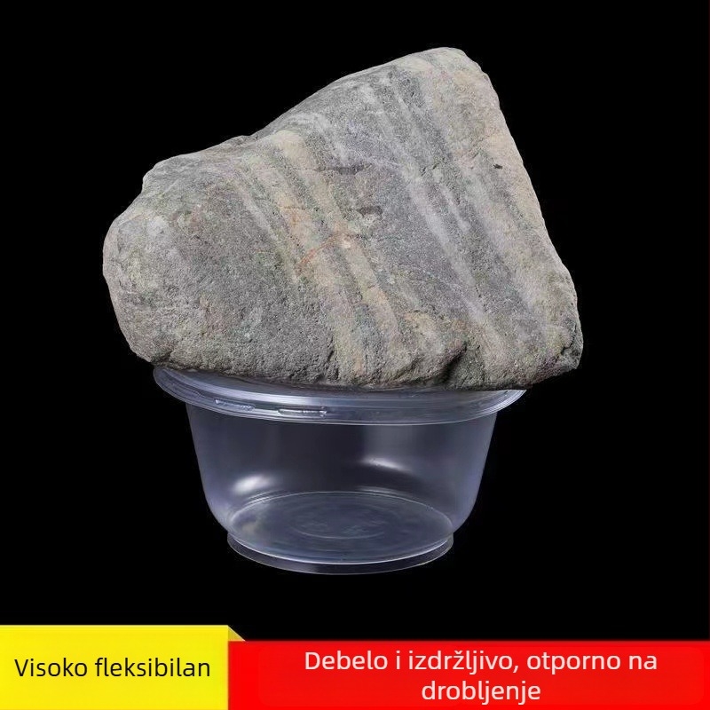 Jednokratni plastični set zdjela i štapića za jelo, s kvalitetom hrane, debeli, za kućnu upotrebu, s poklopcem, otporan na visoke temperature, pogodan za vjenčanja i useljenja
