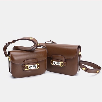 Ženska torbica od prave kože, retro stil, novi model 2026, svestrana za rame i crossbody.