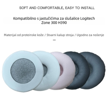 Kožni jastučići za uši za Logitech Zone 300/H390 slušalice