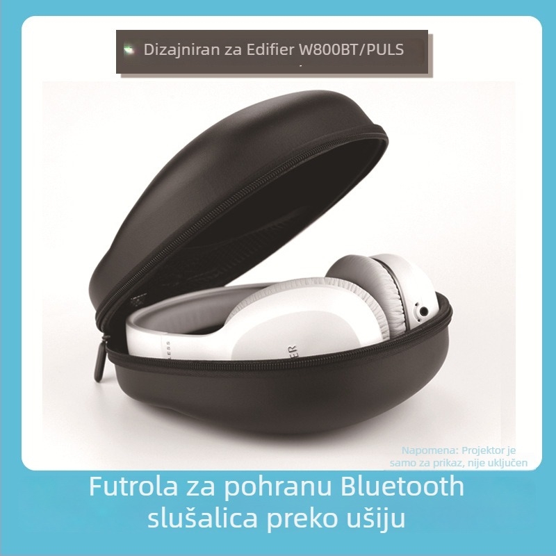 Prenosna EVA futrola za slušalice preko uha, otporna na padanje i vodootporna