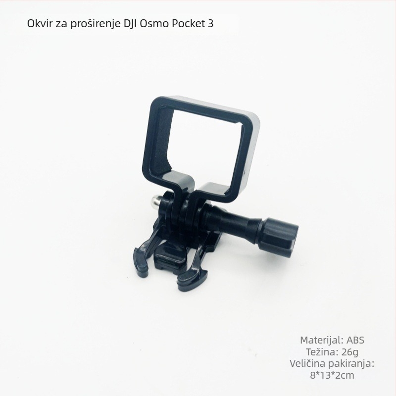 Adapter nosač za DJI Osmo Pocket 3, plastični prošireni gimbal, okvir za montažu kompaktne kamere