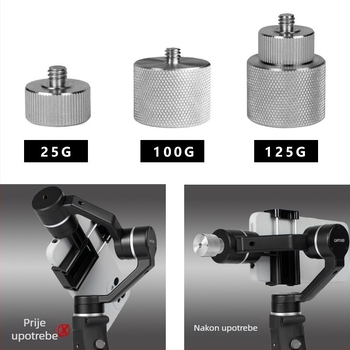 Balansna težina za DSLR stabilizator Ronin-S, vijak 1/4 inča