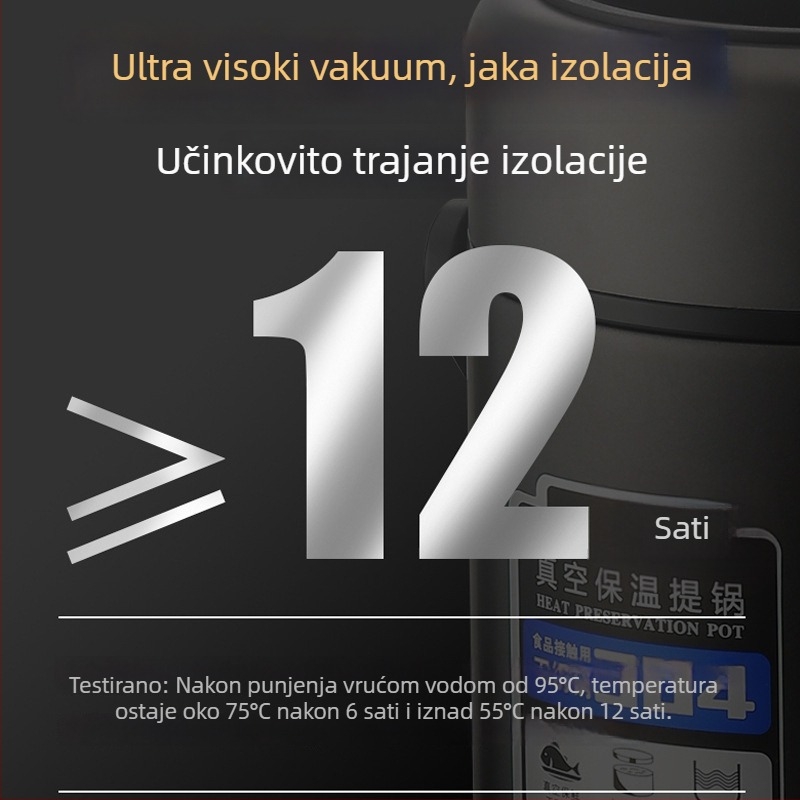 Nehrđajući čelični izolirani kut za obrok, velikog kapaciteta, trostruka kutija za obrok, prijenosna za odrasle i učenike