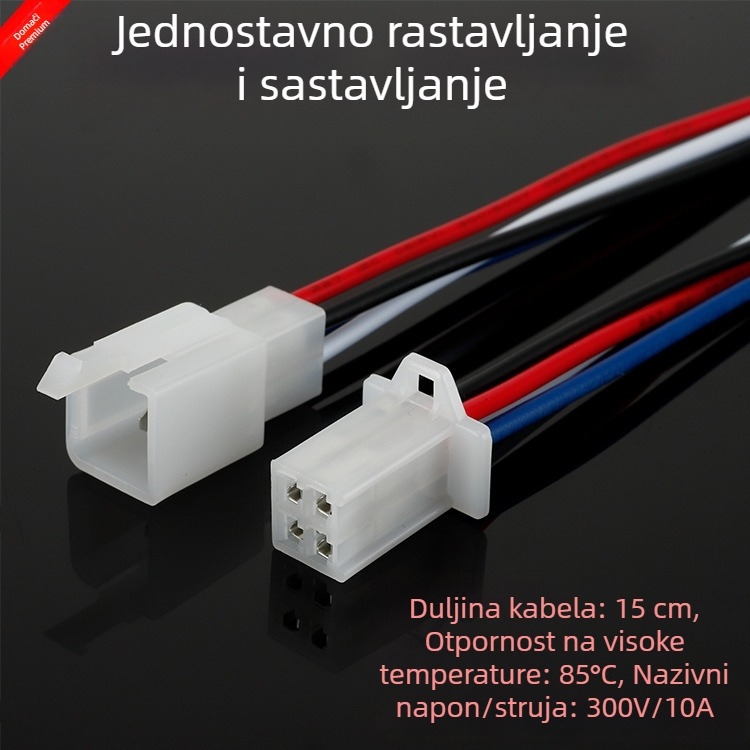 2,8 mm konektor za električno vozilo, jezgro s 2–9 rupa, par vodiča s priključkom, muški i ženski konektor