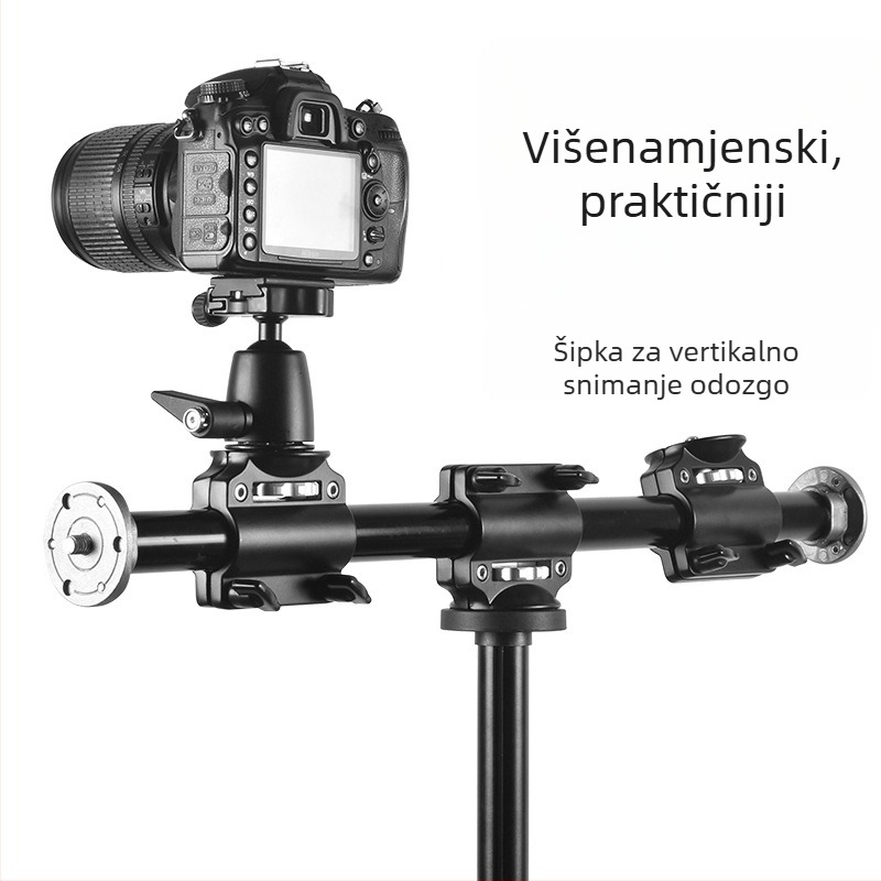Tongli DSLR četveročlani križni stativ za vertikalno snimanje iznad, produžna šipka za rasvjetu