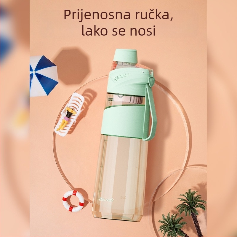 Drip Tritan prijenosna vanjska boca za vodu za vježbanje, velik kapacitet, sportska boca, prehrambene kvalitete
