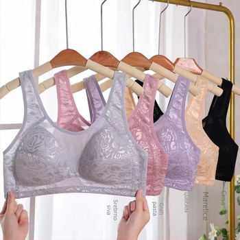 Plus-size grudnjak bez žice, prozračan, oblikovanje i podrška, potpuno pokrivenje za velike grudi