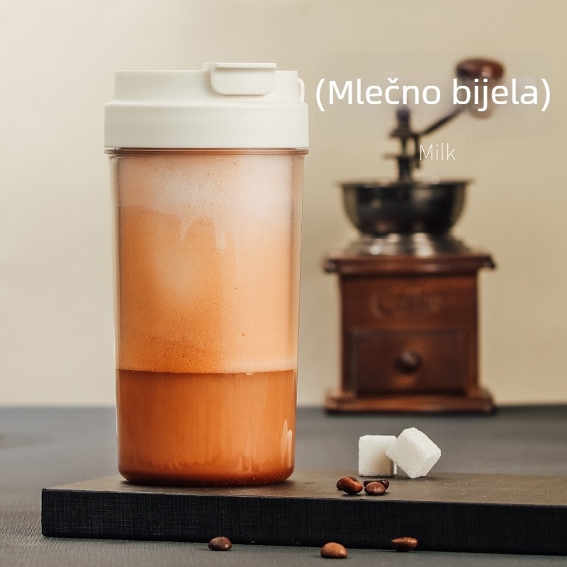 Čaša za vodu s velikim kapacitetom i slamkom, otporna na visoke temperature od Tritan plastike, prenosna