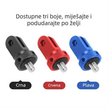 Adapter za GoPro seriju 13 360 akcijsku kameru, mini metalni 1/4-inčni konektor za gimbal
