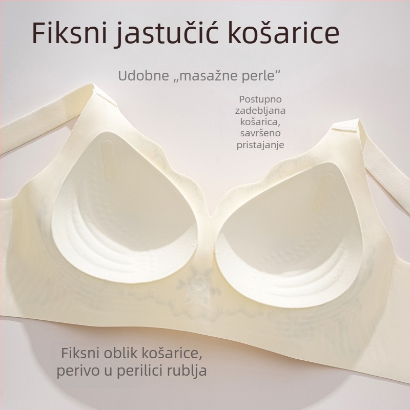 Crveni grudnjak s košaricama u obliku kapljice, push-up, bočna potpora, potpuno pokrivanje, plus veličina