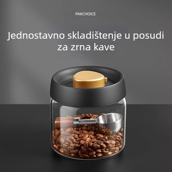 Žlica za kavu s drškom od orašastog drveta, mjerač zrna kave, 304 nehrđajući čelik