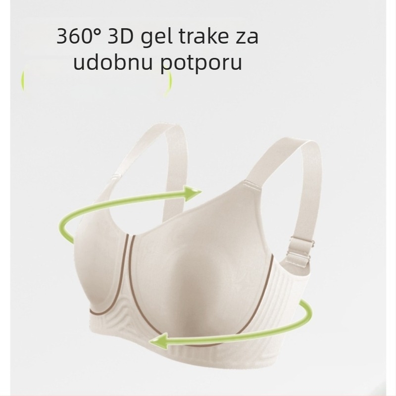 Plus veličine grudnjak s mekom podrškom, košarice s kunićjim ušima, tanak bešavni model za ljeto, oblikovanje bočnih dijela i protiv spuštanja