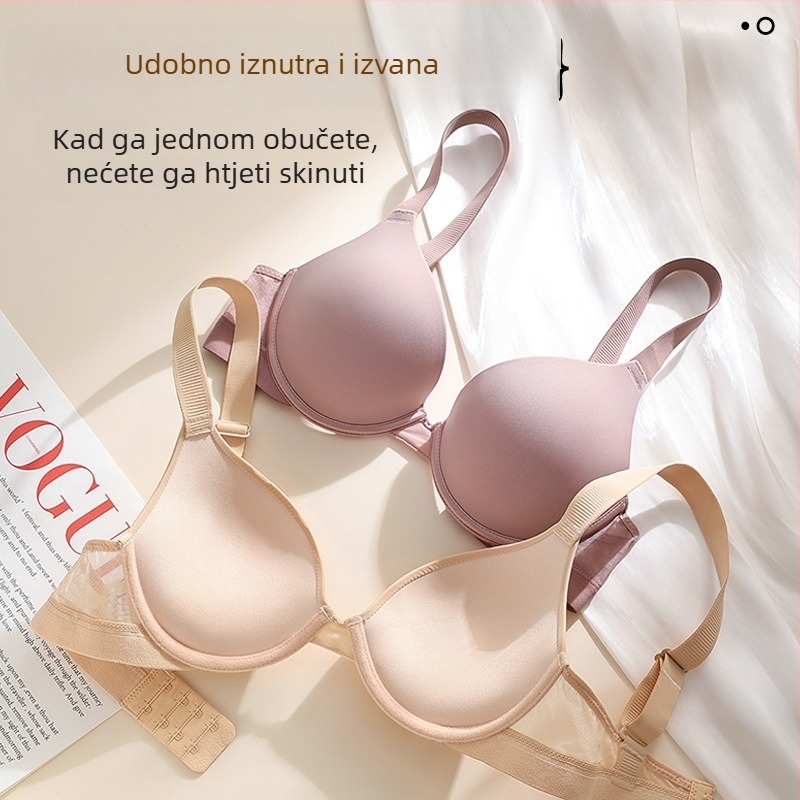Plus-size bezšivno seksi i udobno donje rublje, oblikuje grudi, skuplja i podiže, podržava bočne grudi, sprječava opuštanje, lijep leđa.
