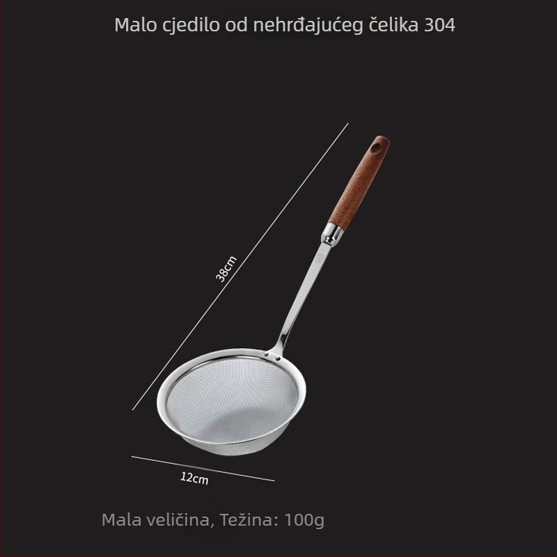 304 nehrđajući čelik, kuhinjska cjediljka s finom mrežom, filtr za sojino mlijeko, knedle i wontoni, veliko
