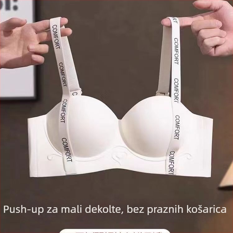 Bezšivni grudnjak za žene, podizanje malog poprsja, bez žice, gornja potpora, oblikovanje bočnih grudi, sprječavanje opuštanja