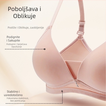 Bezšivni push-up grudnjak za djevojke i mlade žene, tanak, bez čeličnih žica, vizualno povećava male grudi
