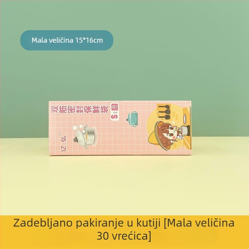 Vrećica za čuvanje hrane, za kućnu upotrebu, samozatvara, prehrambene kvalitete, pogodna za hladnjak i zamrzivač, ekonomsko pakiranje