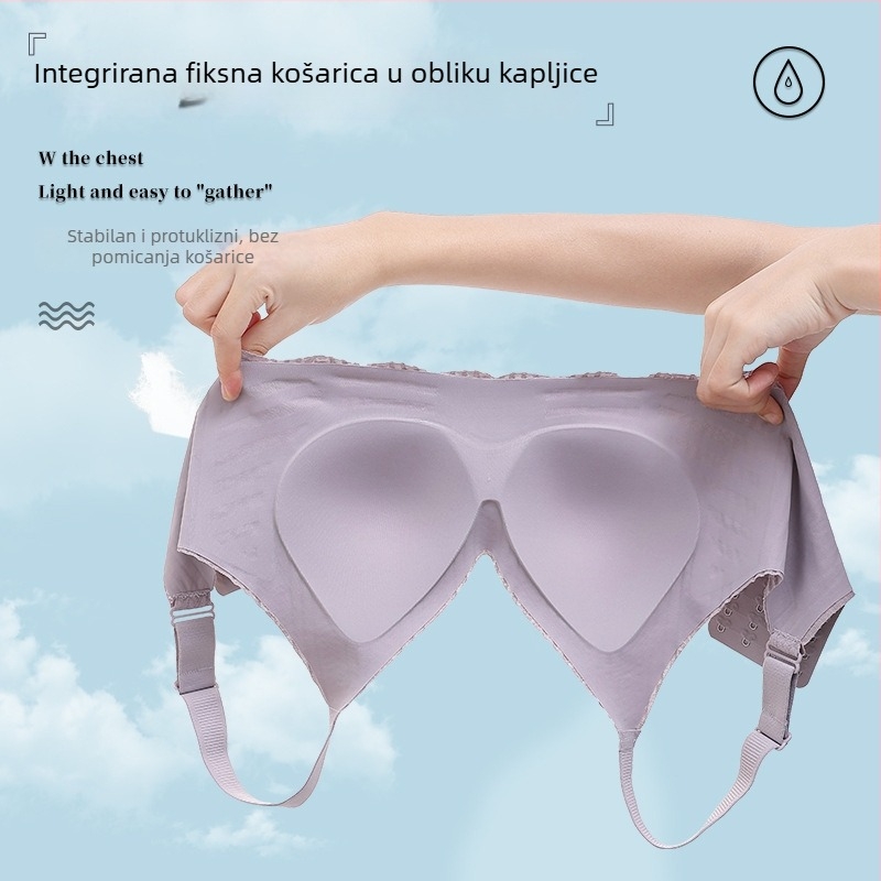 Plus veličine bešivni grudnjak za žene, bez žice, oblikuje siluetu, udoban, tanak ljetni model