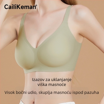 Caiiikeman Grudnjak bez žice za žene s malim grudima, push-up, bočna podrška, protiv opuštanja, prozračan materijal
