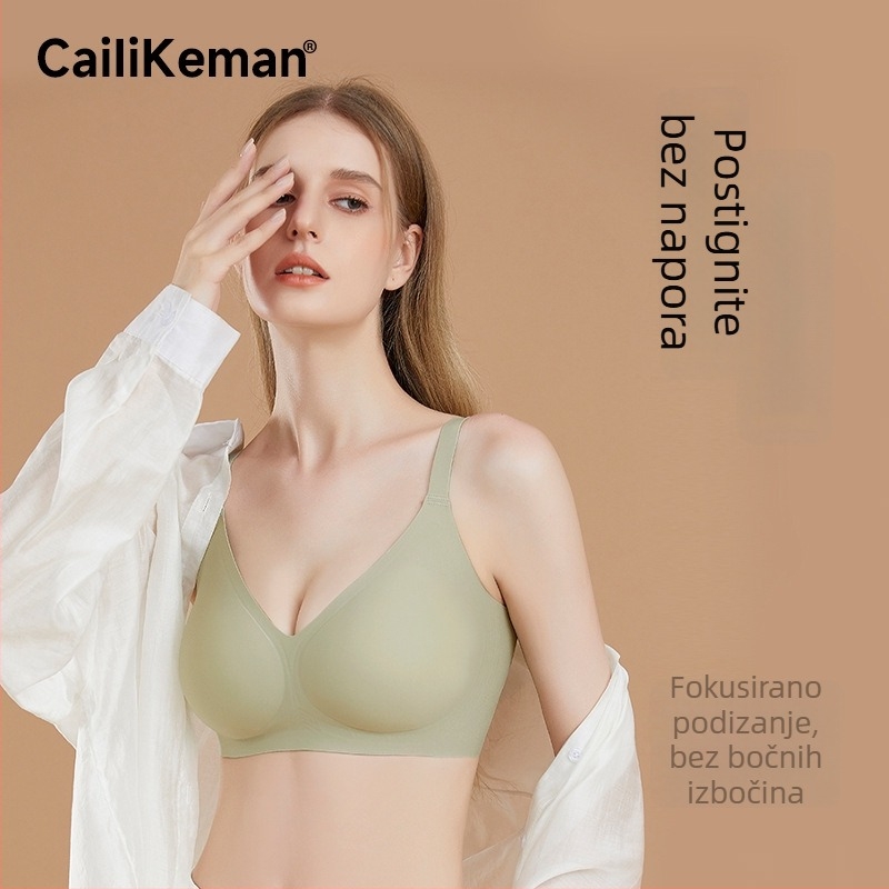 Caiiikeman Grudnjak bez žice za žene s malim grudima, push-up, bočna podrška, protiv opuštanja, prozračan materijal