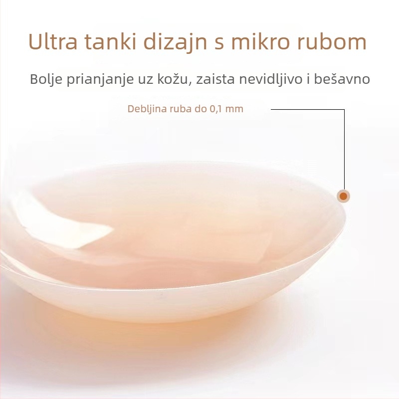 Jade Flower silikonske samoljepljive naljepnice za bradavice, ultratanke i nevidljive