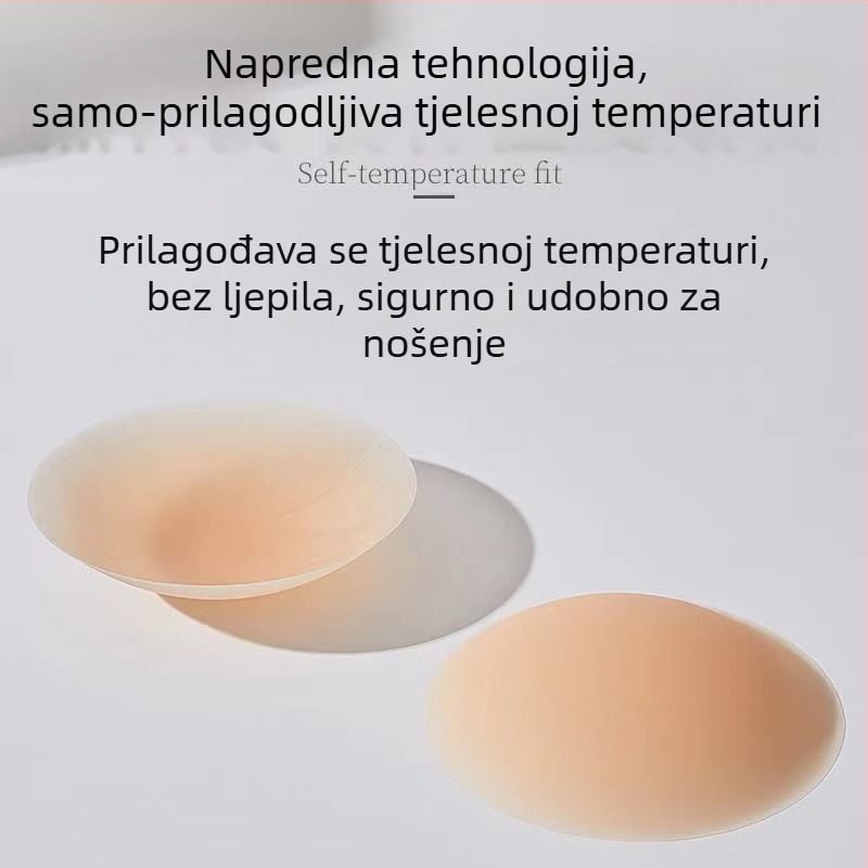 Jade Flower silikonske samoljepljive naljepnice za bradavice, ultratanke i nevidljive