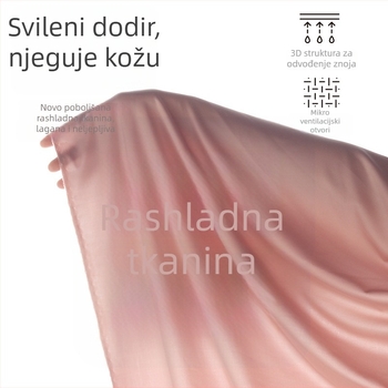 Francuski stil bežični grudnjak bez šavova, s podesivim trakama, prozračan najlon, 3/4 košarica, tanak dizajn