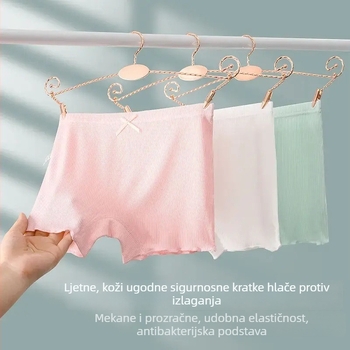7A antibakterijske sigurnosne šorceve i gaćice za djevojčice, 2-u-1 bokserice, protiv prozirnosti, udobne i mekane, za djecu 3–8 godina