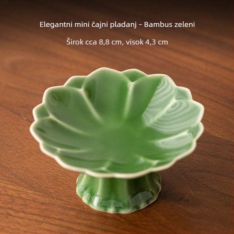 Elegantna mini tanjurić s visokim nogama za voće, grickalice i peciva – dodaci za čajnu ceremoniju