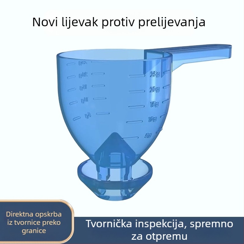 Prijenosna mjerna žlica s protiv prelijevanja – plastična žlica za pečenje za precizno mjerenje