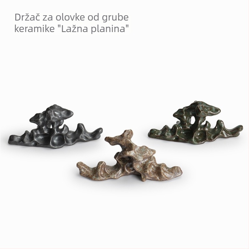 Keramički držač za olovku i podložka za štapiće, kreativni antički stil čajnog ceremonijalnog seta, čajni kućni ljubimac